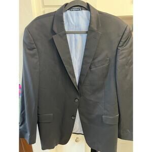 Hugo Boss Mens Black Super 100 Virgin Wool Blazer Sport Coat Size 42R